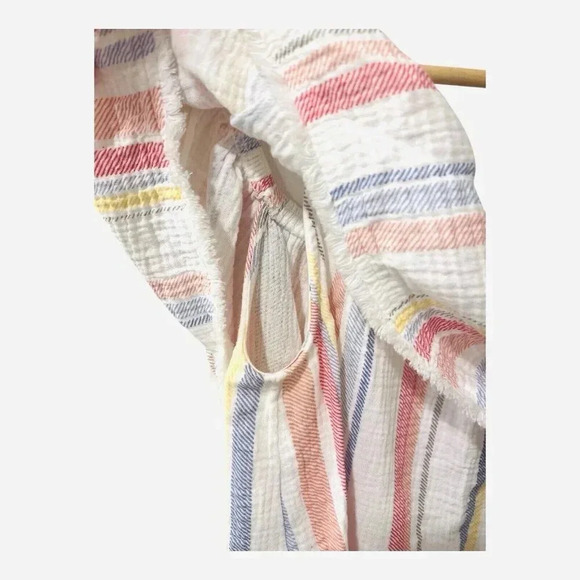 Allison Joy Evereve Striped Linen Top Size Small - Picture 6 of 7